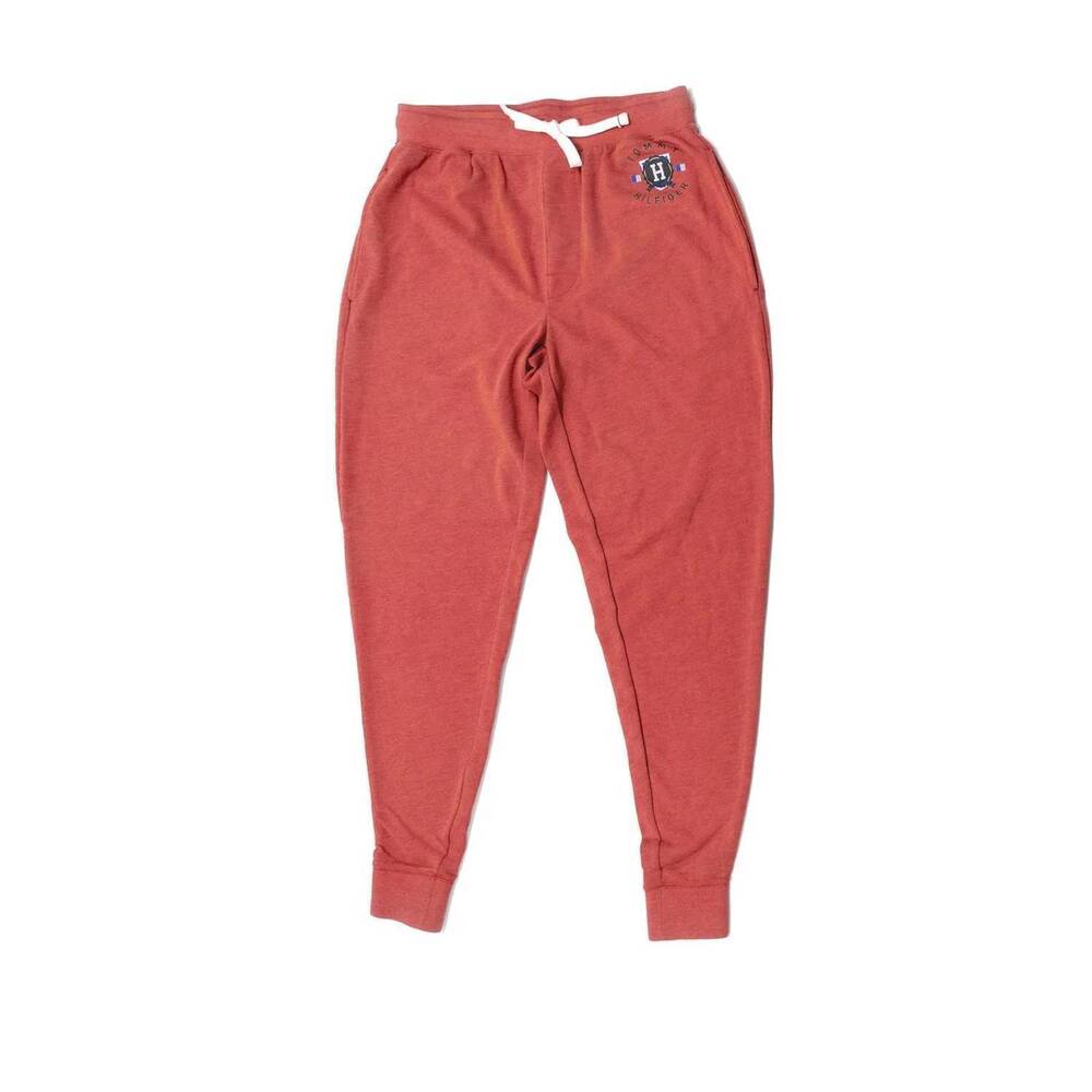 NEW TOMMY HILFIGER men's french terry jogger in red